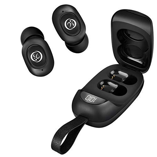 Mytrack Wireless Bluetooth Headphones with Deep Bass, Button Control Earbuds, IPX4 Water/Sweat Resistance, Digital Display Case, Earphones with Built-in Mic - (Black) Mytrack Wireless Bluetooth Headphones with Deep Bass, Button Control Earbuds, IPX4 Water/Sweat Resistance, Digital Display Case, Earphones with Built-in Mic - (Black)